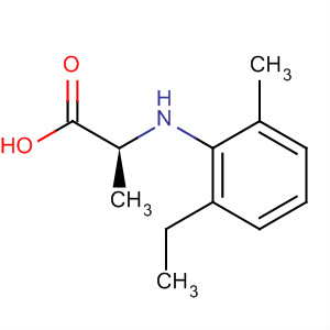 Structure of L-Alanine, N-(2-ethyl-6-methylphenyl)-