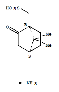 (1R)-(-)-10-樟脑磺酸 铵盐结构式