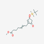 Structure of (R,Z)-Methyl 7-(3-((tert-butyldimethylsilyl)oxy)-5-oxocyclopent-1-en-1-yl)hept-5-enoate