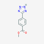 Benzoic acid, 4-(1H-tetrazol-5-yl)-, methyl ester结构式