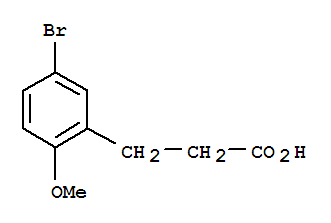 Structure of 3-(5-BROMO-2-METHOXYPHENYL)PROPANOIC ACID