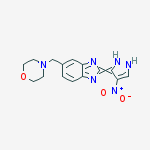 1H-Benzimidazole, 5-(4-morpholinylmethyl)-2-(4-nitro-1H-pyrazol-3-yl)-结构式