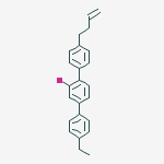 Structure of 1,1':4',1''-Terphenyl, 4-(3-butenyl)-4''-ethyl-2'-fluoro-