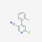 3-Pyridinecarbonitrile, 6-chloro-4-(2-methylphenyl)-结构式