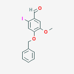4-Benzyloxy-2-iodo-5-methoxybenzaldehyde结构式