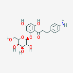 3-(4-aminophenyl)-1-[2,4-dihydroxy-6-[(2S,4S,5S)-3,4,5-trihydroxy-6-(hydroxymethyl)tetrahydropyran-2-yl]oxy-phenyl]propan-1-one