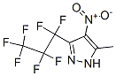 3-(HEPTAFLUORO-N-PROPYL)-5-METHYL-4-NITROPYRAZOLE结构式