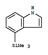 4-(三甲基硅基)-1H-吲哚结构式