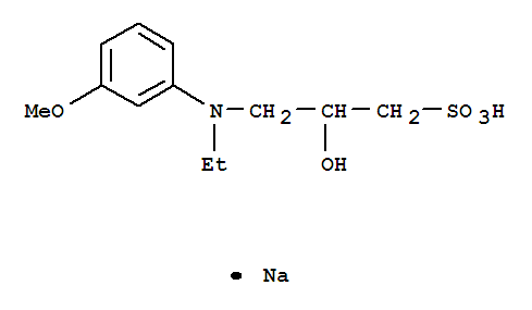 Structure of N-Ethyl-N-(2-hydroxy-3-sulfopropyl)-3-methoxyaniline sodium salt dihydrate