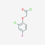 Acetyl chloride, (2-chloro-4-fluorophenoxy)-结构式