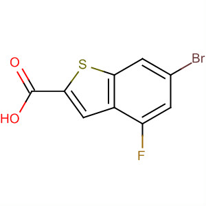 Structure of 6-bromo-4-fluoro-1-benzothiophene-2-carboxylic acid
