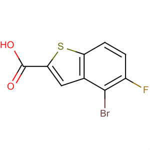 Benzo[b]thiophene-2-carboxylic acid, 4-bromo-5-fluoro-结构式