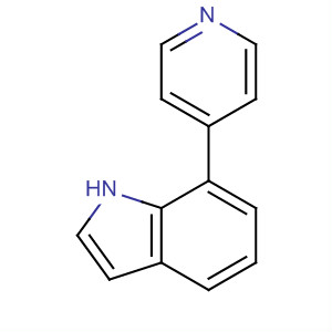 Structure of 1H-Indole, 7-(4-pyridinyl)-
