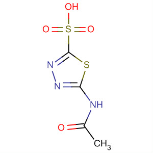 Structure of 1,3,4-Thiadiazole-2-sulfonic acid, 5-(acetylamino)-