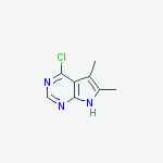 Structure of 4-chloro-5,6-dimethyl-7H-pyrrolo[2,3-d]pyrimidine