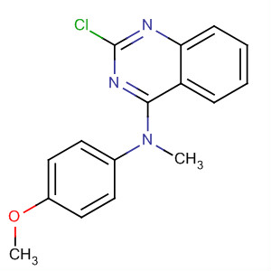 4-Quinazolinamine, 2-chloro-N-(4-methoxyphenyl)-N-methyl-结构式