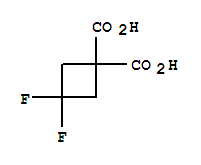 Structure of 3,3-DIFLUORO-CYCLOBUTANE-1,1-DICARBOXYLIC ACID