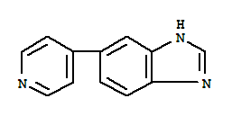 Structure of 1H-Benzimidazole,6-(4-pyridinyl)-