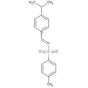Structure of Benzenesulfonamide, 4-methyl-N-[[4-(1-methylethyl)phenyl]methylene]-