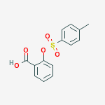 2-(4-methylphenyl)sulfonyloxybenzoic acid结构式