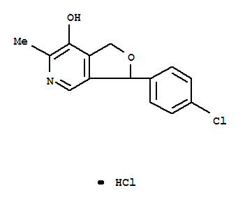 Structure of CICLETANINE HYDROCHLORIDE