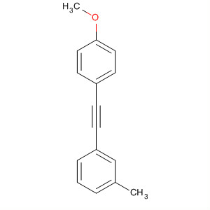 Benzene, 1-?[2-?(4-?methoxyphenyl)?ethynyl]?-?3-?methyl-结构式