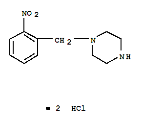 Structure of 1-(2-Nitrobenzyl)piperazine dihydrochloride