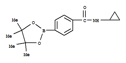 Structure of 4-(N-CYCLOPROPYLAMINOCARBONYL)PHENYLBORONIC ACID, PINACOL ESTER