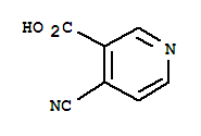 Structure of 3-Pyridinecarboxylic  acid,  4-cyano-