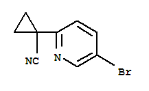 Structure of 1-(5-BROMOPYRIDIN-2-YL)CYCLOPROPANECARBONITRILE