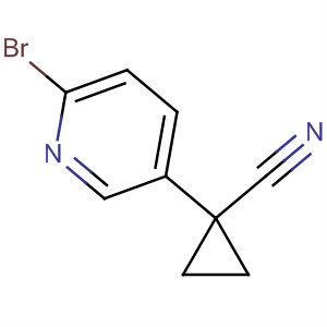 Structure of Cyclopropanecarbonitrile, 1-(6-bromo-3-pyridinyl)-