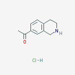 Structure of 1-(1,2,3,4-tetrahydroisoquinolin-7-yl)ethanone hydrochloride