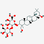 Structure of (5xi,9xi,18alpha,22alpha)-22,23-dihydroxyolean-12-en-3-yl 2-O-beta-D-glucopyranosyl-beta-D-galactopyranosiduronic acid