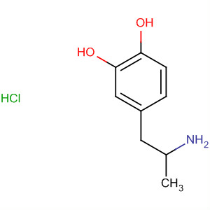 1,2-Benzenediol, 4-(2-aminopropyl)-, hydrochloride结构式