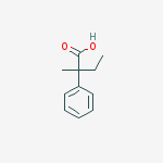 2-methyl-2-phenylbutanoic acid结构式