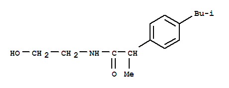Structure of (±)-N-(2-hydroxyethyl)-2-[4-(2-methylpropyl)phenyl]propionamide