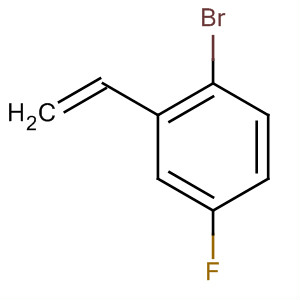 Structure of Benzene, 1-bromo-2-ethenyl-4-fluoro-