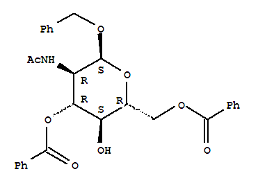 Structure of N-Benzyl 2-Acetamido-3,6-di-O-benzoyl-2-deoxy-a-D-glucopyranoside