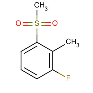Structure of Benzene, 1-fluoro-2-methyl-3-(methylsulfonyl)-