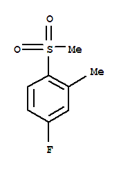 Structure of Benzene, 4-fluoro-2-Methyl-1-(Methylsulfonyl)-