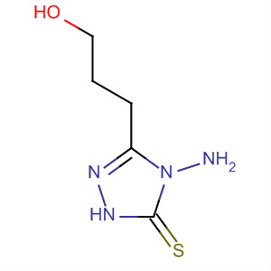 3H-1,2,4-Triazole-3-thione, 4-amino-2,4-dihydro-5-(3-hydroxypropyl)-结构式