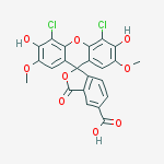 Structure of 4',5'-Dichloro-3',6'-dihydroxy-2',7'-dimethoxy-3-oxo-3H-spiro[isobenzofuran-1,9'-xanthene]-5-carb