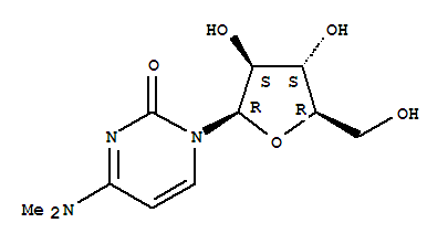4-(dimethylamino)-1-pentofuranosylpyrimidin-2(1H)-one结构式