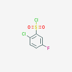 Structure of 2-chloro-5-fluorobenzenesulfonyl chloride