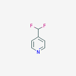 PYRIDINE,4-(DIFLUOROMETHYL)-结构式