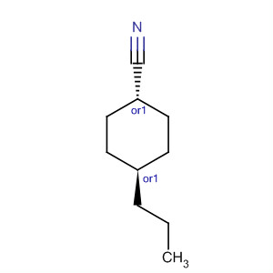 Structure of Cyclohexanecarbonitrile, 4-propyl-, trans-