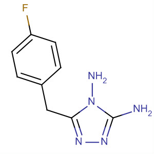 4H-1,2,4-Triazole-3,4-diamine, 5-[(4-fluorophenyl)methyl]-结构式