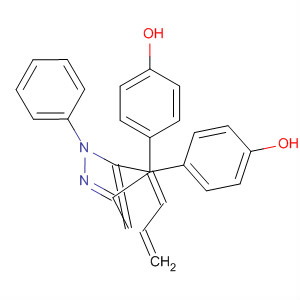 Phenol, 4,4'-[(1-phenyl-1H-pyrazole-3,5-diyl)di-2,1-ethenediyl]bis-结构式
