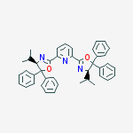 Structure of 2,6-Bis[(4R)-4,5-dihydro-4-(1-methylethyl)-5,5-diphenyl-2-oxazolyl]pyridine