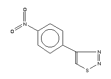 Structure of 4-(4-NITROPHENYL)-1,2,3-THIADIAZOLE